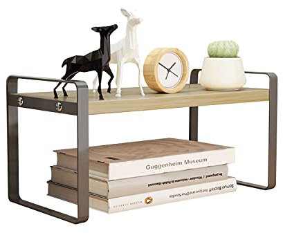 Schreibtisch-Organizer aus Holz für Büro, Zuhause, Schule und Küche, robuster Organisationsständer für Schreibtischzubehör, 50 cm, Typ 4