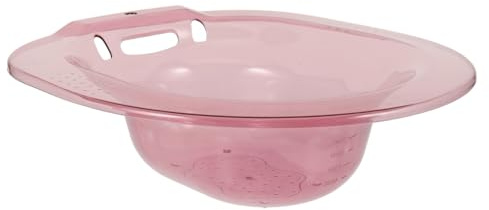DECOMELODY Sitzbad Basin für Schwangere und Ältere Menschen Tragbares Pflegebecken Pet Zartem Rosa für Wochenbett und Hämorrhoidenpflege