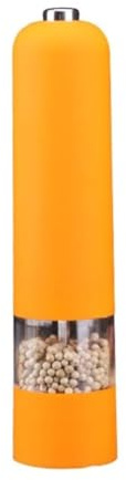 SHRGOMPIT Molinillo eléctrico de Sal y Pimienta, automático, Funciona con Pilas, ABS, for Especias, etc(Yellow)