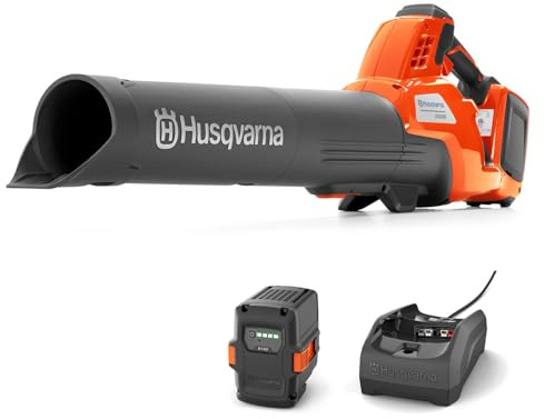 Husqvarna 230iB Akku-Laubbläser mit Akku/Ladegerät | Starker Luftstrom, Boost-Modus und Tempomat – Leicht und Ergonomisch