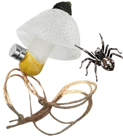 Zubehör Für Spinnen Terrarien | Realistischer Pilz Reptilienbehälter Magnet Deko - Kletterdekoration Für Springspinnen - Für Terrarium Aquarium Gehege Habitat Innenraum Landschaft Spielen Klettern Und