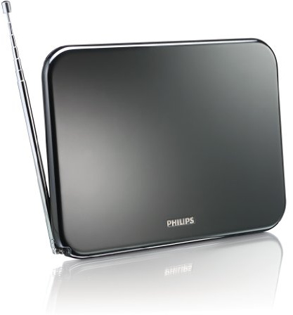 Philips SDV6224 Aktive DVB-T Flach Zimmerantenne (40dB)