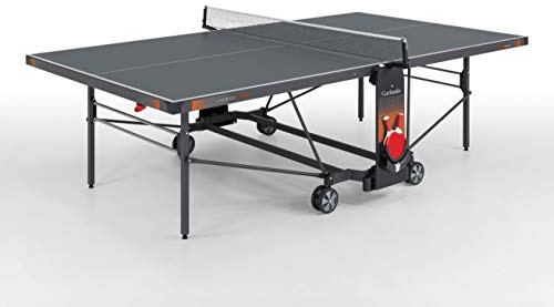 Garlando Tavolo Ping Pong Champions Outdoor con Ruote - Piano Grigio