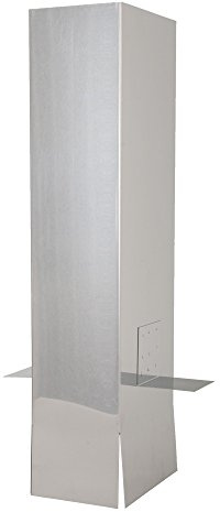Schornstein-Verlängerung einwandig 130 x 130 mm