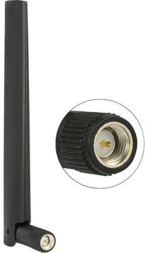 Delock Antenne Zigbee Multi Bluetooth, GSM, LTE, UMTS, WLAN IEEE 802.11 B/g/N SMA 1-4, 3 dBi Omni Gelenk Schwarz 88968