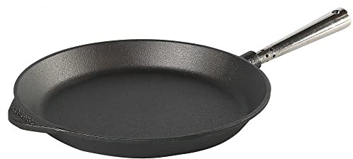 SKEPPSHULT Bratpfanne 18 cm. Edelstahlgriff. Auf Allen Herdarten, Ofen, Grill & offenem Feuer einsetzbar | ll & offenem Feuer einsetzbar