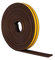 STORMGUARD Brown 05SR033005MB 5m EPDM 'E' Profile Self-Adeshive Rubber Draught Excluder, L-5 Metres W-9mm H-3mm