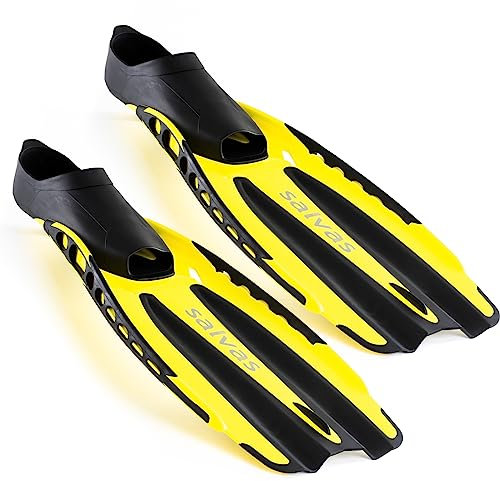 Salvas Schwimmflossen Advance Schnorchel Taucher Lang Flosse Erwachsene 36-47 gelb 38/39