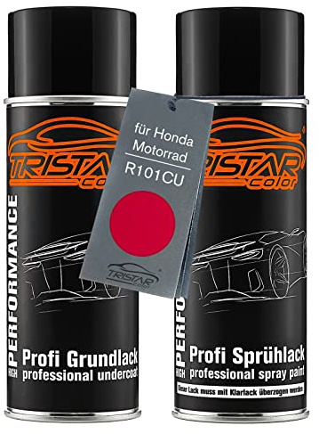 TRISTARcolor Motorcykellack sprayburkar för Honda R101CU Candy Glory Red M.