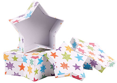 Sterne-Geschenkbox Sterne 3 Boxen ~ Geschenk-Kartonage ~ Geschenkschachtel