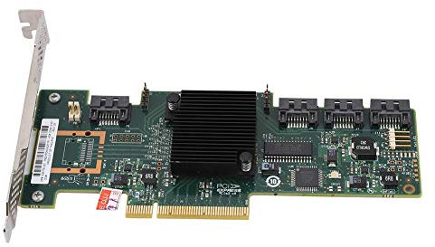 SAS 6GB 4 Ports Raid Storage Controller Card pour LSI, Interfaces SATA/SAS Standard de 6 Go prenant en Charge Le Disque Dur SAS, Carte multidisque 9212-4i(Mode Informatique)