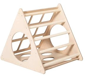 Sweet Home from Wood transformables Triangle-Dreieck, Tritt-Dreieck, Kletterleiter für Kleinkind, Kletterdreieck, mit Rampe