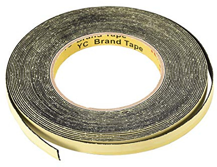 sourcing map Ruban éponge EVA 10M Longueur 10mm Largeur 1mm Épais Noir | Ruban Mousse d'étanchéité Simple Face