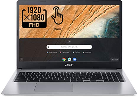 Acer Chromebook 315 2022 15.6 pulgadas Full HD 1080p IPS pantalla táctil PC, procesador Intel Celeron N4020 de doble núcleo, 4 GB DDR4 RAM, 64 GB eMMC, cámara web, WiFi, 12 horas de duración de la