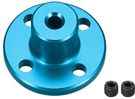 sourcing map 3mm Inner Dia H13xD10 Rigid Flange Coupling Motor Guide Shaft Coupler Motor Connector for DIY Parts Sky Blue
