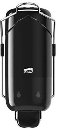 Tork Seifenspender Wandmontage für Flüssigseife mit Armhebel Schwarz S1, hygienisch, Elevation Design, 560109