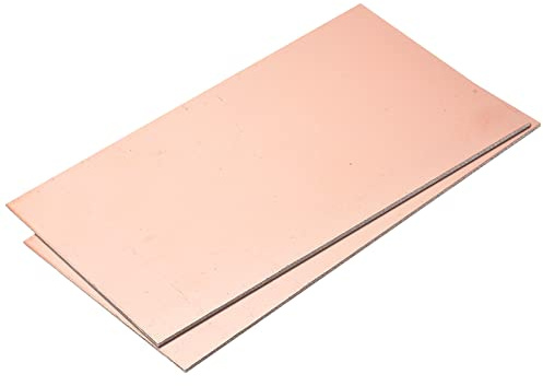 sourcing map 2 Stück PCB Kupferplatine Laminat 150x100x2mm FR4 Glasfaser Doppelseitig