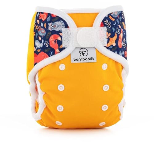 Bamboolik DUO | Überhose | Klettverschluss | Nappy Liners | waschbar | Verstellbare Stoffwindeln | | Windeln wiederverwendbar | Stoffwindel Überhose | Windelüberhose | MADE IN EU