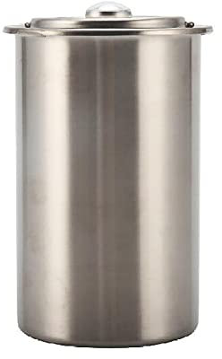 Jieotwice Cuiseur à Asperges, Petit Cuiseur en Acier Inoxydable, Petit Cuiseur à Viande, Thermomètre Intégré, Cuiseur à Viande à L'étouffée, Seau à Viande à L'étouffée