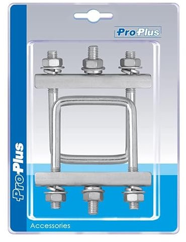 ProPlus U-Bügel eckig 60mm für Klemmschelle Set von 2 Stück im Blister
