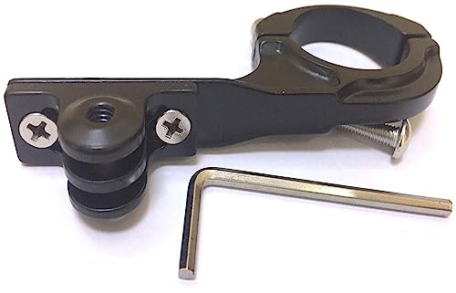 Black Aluminum Alloy Bicycle Bracket 3.18cm Handle-bar Mount-ing Bike Stand Lengthen-ing Parts Bicycle Clip Clamp Fittings Fix-ed Seat For Gopro Hero-6/5/3+/4/3 Series Photograph-y Parts Accessories