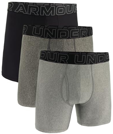 Under Armour Pack de 3 Bóxers Tech Performance para Hombre, Largo de Pierna de 15 cm – Transpirable, Absorbe la Humedad, Tacto Suave, Comodidad Todo el Día