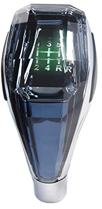 Koanhinn Pomo de palanca de cambios universal para coche, con luces LED, de cristal, para transmisión manual