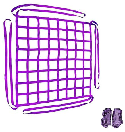 PAUANI Hängendes Frachtnetz - Flaches Nylonnetz, Reißfest Anhängernetz, Kletternetz Kinder Outdoor, Für Industrielle Be Und Entladewerkzeuge, Last 0,3-3,5 Tonnen (Size : 4 X 4M/Mesh 15cm/Load 2.5t)
