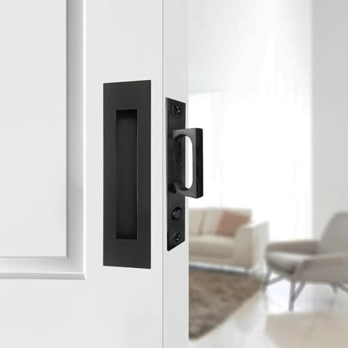 betensh Poignées de porte de placard coulissante avec poignée de bord, quincaillerie pour porte de poche, poignées encastrées pour portes coulissantes, portes de garde-robe, portes coulissantes,