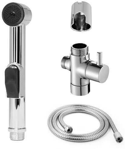 HAPPOW Bidet Handbrause Set, Handbrause für Waschbecken, Duschbrause mit Schlauch und Halterung und Umschaltventil Dusche, für Waschbecken, Toiletten und Balkon Waschbecken