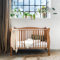 Woodies - Noble Cot - Babybett - 120 x 60 cm - Rustikal, Vintage, Retrostil - höhenverstellbares Gitterbett - mit Lattenrost und herausnehmbaren Sprossen - Kiefernholz - Natürlich - Hellbraun