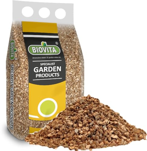 Vermikulit, pH-neutral, 5 liter, perfekt för groddning, tillväxt av växter, svampar och terrariumdjur, hortikulturell Vermikulit, fin