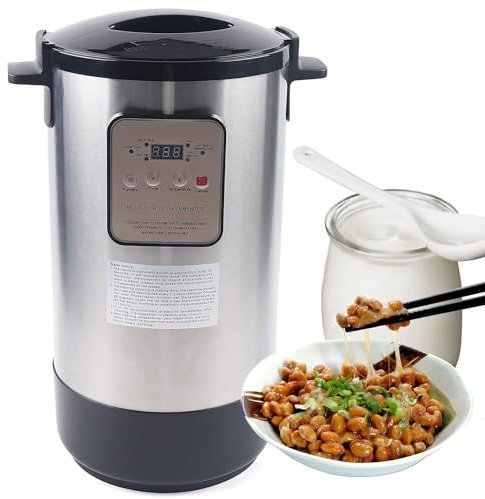 moupeaktain Fermentador Eléctrico 12L Yogurtera, Contenedor De Yogur Casero, Temperatura Constante Automática, Máquina De Fermentación De Yogur Natto, Máquina para Hacer Vino De Arroz