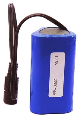 WILLQ Pack de Batterie au Lithium Rechargeable DC 12V pour Barre Lumineuse LED/robotique/Appareil Photo/éclairage Public/Divers appareils 12V Batterie de Secours,No Charger,2200mAh