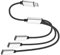 YARCHONN Répartiteur Type-C 1 entrée 3 sorties USB-C mâle vers 3 USB C femelle, câble répartiteur multi-ports OTG équipé de transmission de données