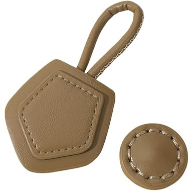 WANYI Leder Knebelverschluss Knebelknöpfe 4 Stück Lederknöpfe DIY Nähen Basteln Zubehör Kunstleder Knöpfe für Strickjacke, Pullover, Windbreaker(Braun)