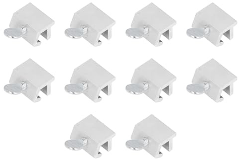 10 piezas de repuesto de cerradura de ventana corrediza de un solo poste, protección de seguridad de acero inoxidable, metal ajustable para Ventanas