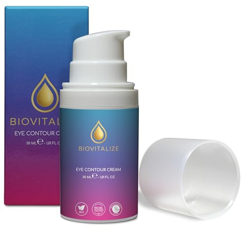 Biovitalize Crema Contorno Occhi Bava di Lumaca, Centella Asiatica e Ippocastano - Trattamento Antirughe Borse e Occhiaie - Idratante Rassodante con Ippocastano - Anti Età 30ml