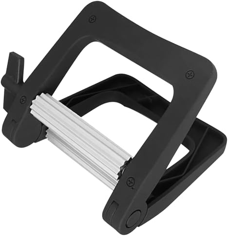 Zahnpasta Rollenausdrücker aus Metall für Badezimmer und Gesicht | Aluminiumlegierung und Kunststoff, Einfache Bedienung, Schwarz, zum Ausdrücken Restlicher Paste, Handlich