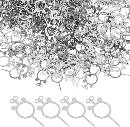 NUOBESTY 400 Outils d'extraction de Carte SIM pour téléphone Portable, avec Aiguilles d'éjection et clés pour tiroir SIM, pour Bureau et Domicile.