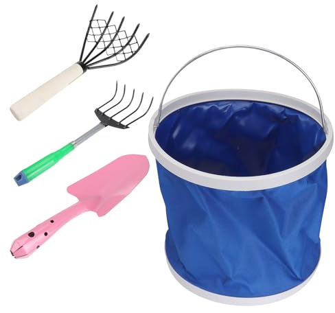 TIDTALEO Râteau à Griffes en Acier Haut Carbone 5 Dents avec Manche en Bois Antidérapant pour Déterrer Fruits de Mer Jardinage Pêche Palourdes Outils Multifonctions Plage Couleur Aléatoire
