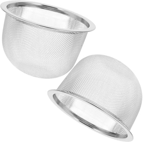 COLLBATH Lot de 2 Infuseurs à Thé en Acier Inoxydable Filtre à Maille Fine 85 CM Passoire pour Théière et Bouilloire Tamis pour Thé en Vrac Compatible Mug et Cafetière Nettoyage