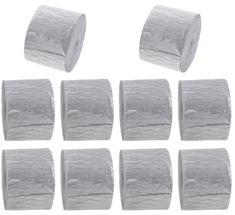 Alipis 10rotoli Decorazioni Festa Carta Crespa Stelle Filanti per Compleanni Matrimoni e Anniversari Nastri di Carta Colorata per Decorazioni
