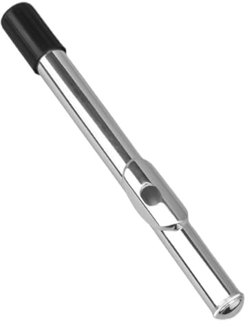 Embout de tête de flûte - 23 cm - Argenté - Accessoire - Convient pour instruments à vent en bois - Accessoire en métal