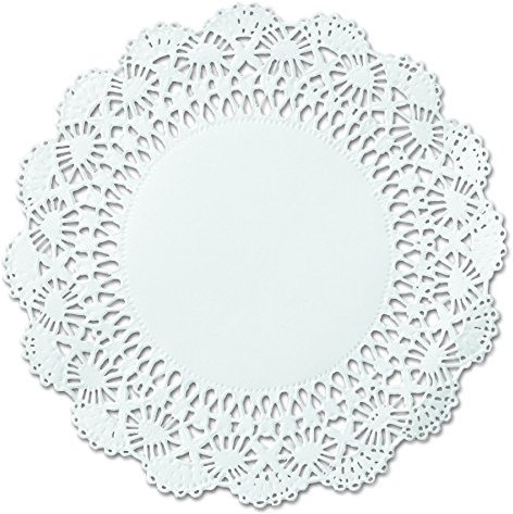 Hoffmaster 500239 12 White Round Cambridge Lace Doily (Case of 1,000)