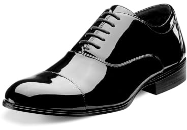 Stacy Adams Gala Cap Toe Oxford Black Patent 14 EE - Wide