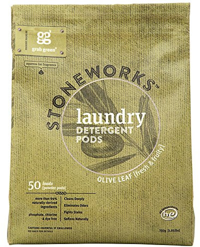 Grab Green Stoneworks Lessive en poudre naturelle Feuille d'olivier 50 charges