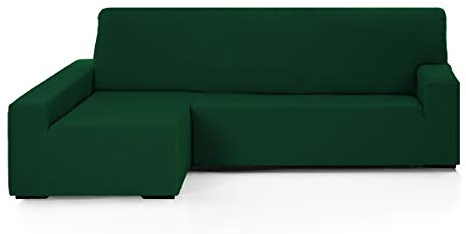 Martina Home - Emilia - Elastischer Bezug für Loungesessel - Langer linker Arm (Vorderansicht) - Flaschengrün