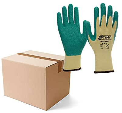 Nitras GRIP Strickhandschuhe 1603 Arbeitshandschuhe mit Latexbeschichtung EN 388 - VPE 120 Paar, Größe:10