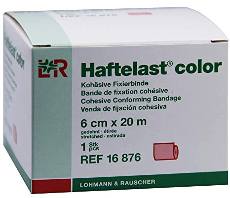 Haftelast Kohäsive Fixierbinde LF ROT 6cmx20m
